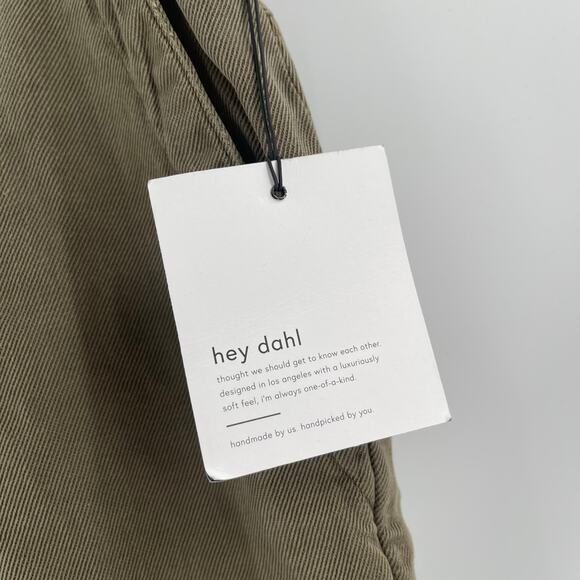 BELLA DAHL Sienna Pants Size 31 NWT Rolled Cargo Linen Blend Jogger Green Casual - Picture 6 of 16